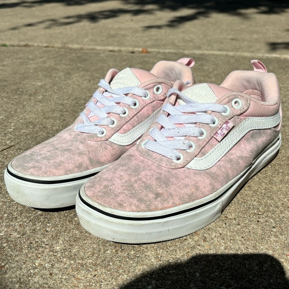 Vans Kyle Walker Pro Pink Acid Denim White Pop Cush Skate Sneakers size 7.5